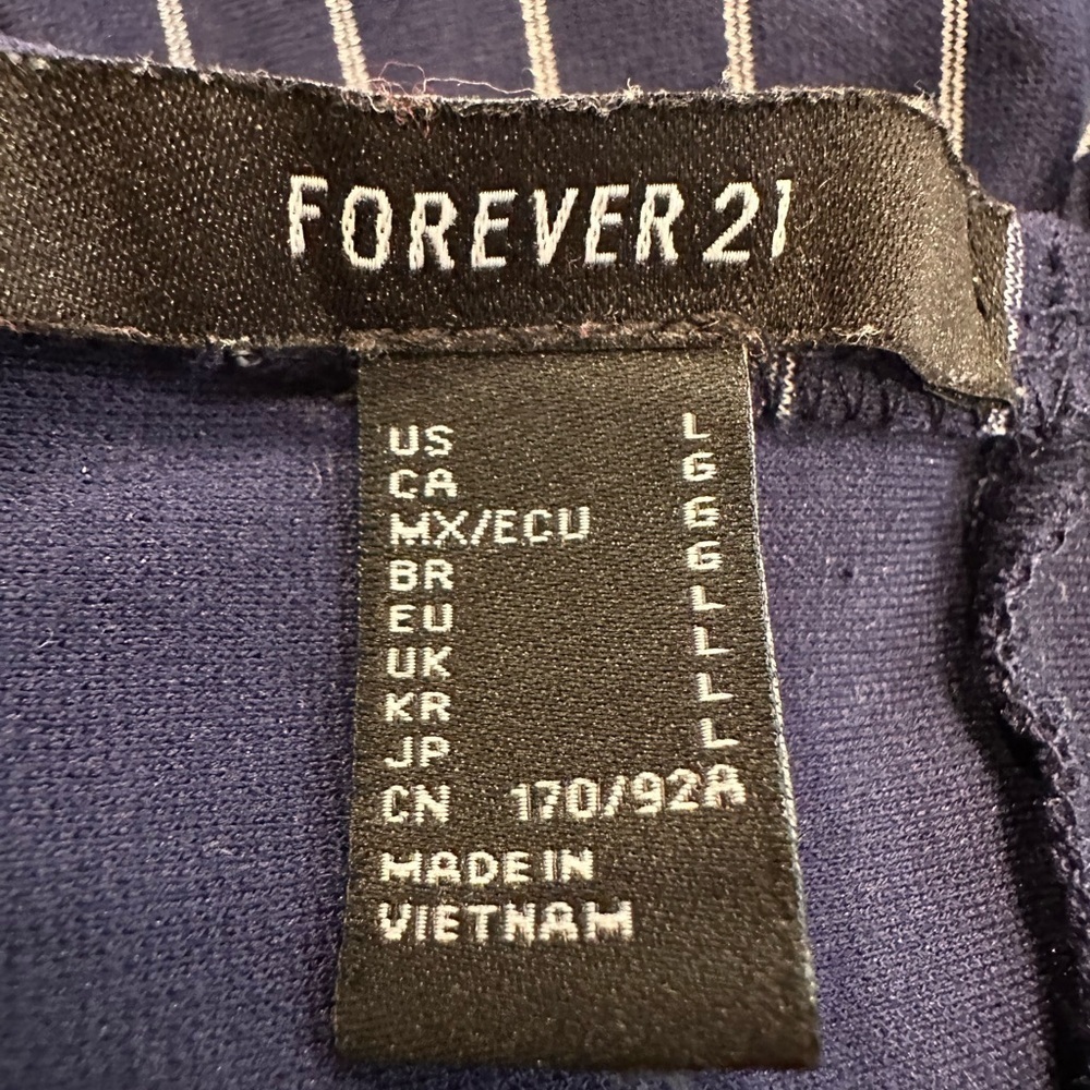 Forever 21 Navy and White Spaghetti Strap Dress - Picture 6 of 6